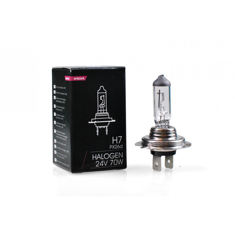 Glühlampe halogenowa M-TECH H7 24 V 70 W PX26d