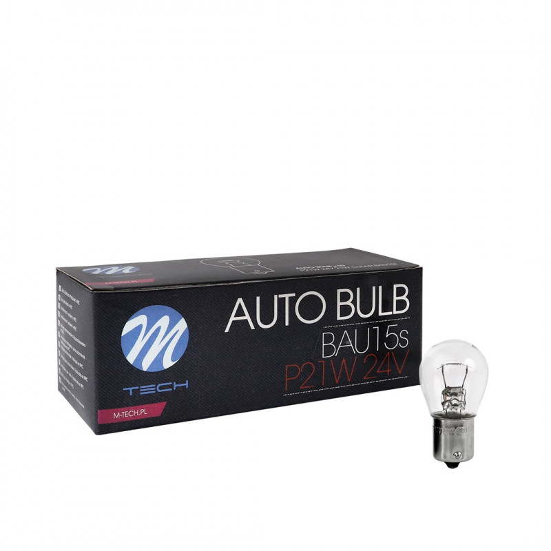 Glühlampe M-TECH P21W 1156 S25 24 V 21 W BA15s