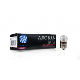 Glühlampe M-TECH R10W G18 24 V 10 W BA15s