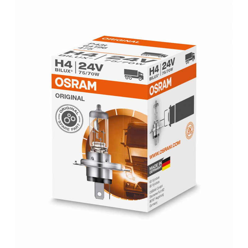 Halogen OSRAM Orginal 64196 P43t 24V 75/70W H4