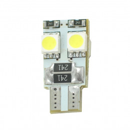 Blister 2x Diode LED L313 - W5W 4xSMD5050 CANBUS WeiÃŸ 12V