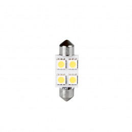 Blister 2x Diode LED L072 - C5W 36mm 4xSMD5050 WeiÃŸ 12V