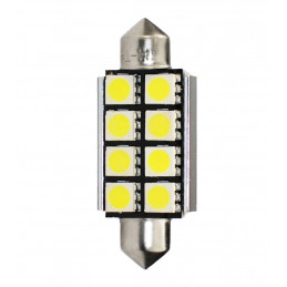 Blister 2x Diode LED L327 - C5W 41mm 8xSMD5050 Radiator CANBUS WeiÃŸ 12V