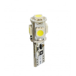 Blister 2x Diode LED L321 - W5W 5xSMD5050 CANBUS WeiÎ² 12V