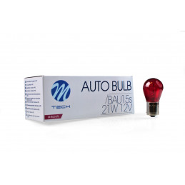 Glühlampe M-TECH 12 V 21 W BAU15s rot