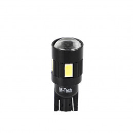Blister 2x Diode LED L339 - W5W 6xSMD5630 Ring Linse CANBUS WeiÃŸ 12V