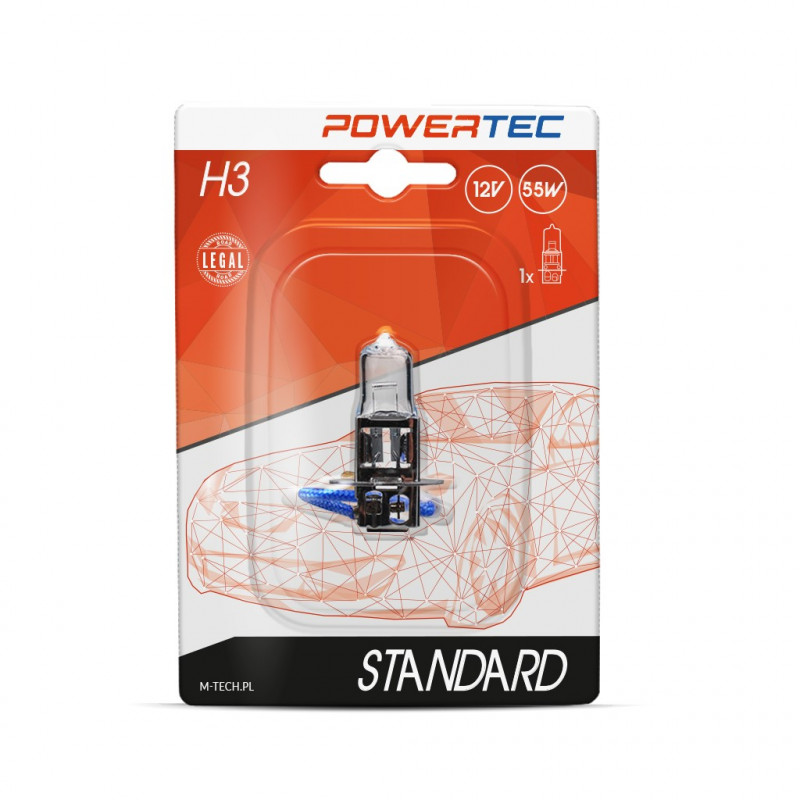 Powertec Standard H3 12V Blister 1 StÃ¼ck