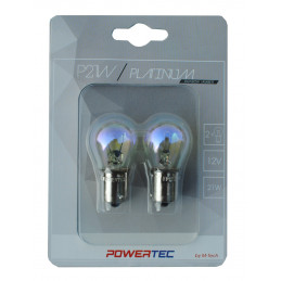 Powertec Platinum BA15s P21W S25 21W Rainbow 12V Blister 2 StÃ¼ck