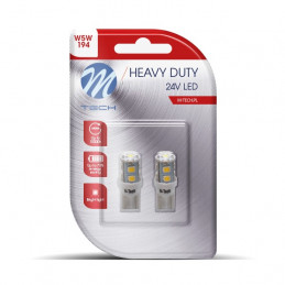 Blister 2x Diode LED L918 - W5W 9xSMD2835 WeiÃŸ 24V