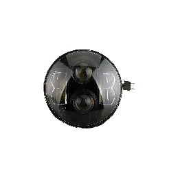 LED Headlight - Round 7" 9-36V BLACK