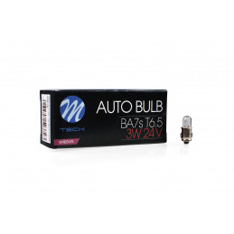 Glühlampe M-TECH T6.5 24 V 3 W BA7s