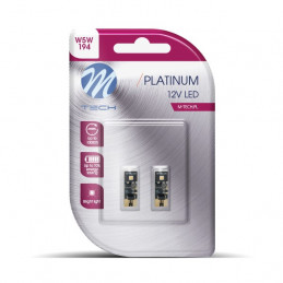 Blister M-TECH Platinum LB802W - W5W, 12 V 2xHP LED, CANBUS, weiß