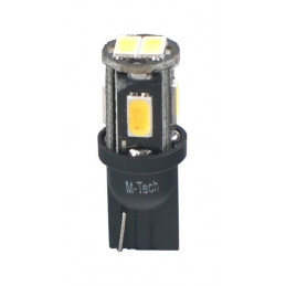 Blister M-TECH Platinum LB809W - W5W, 12 V 6x5630SMD LED, weiß