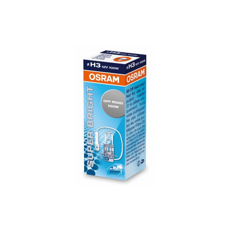 Halogen OSRAM SUPER BRIGHT H3 PKX22s 12V 100W Halogen OSRAM SUPER BRIGHT H3 PKX22s 12V 100W