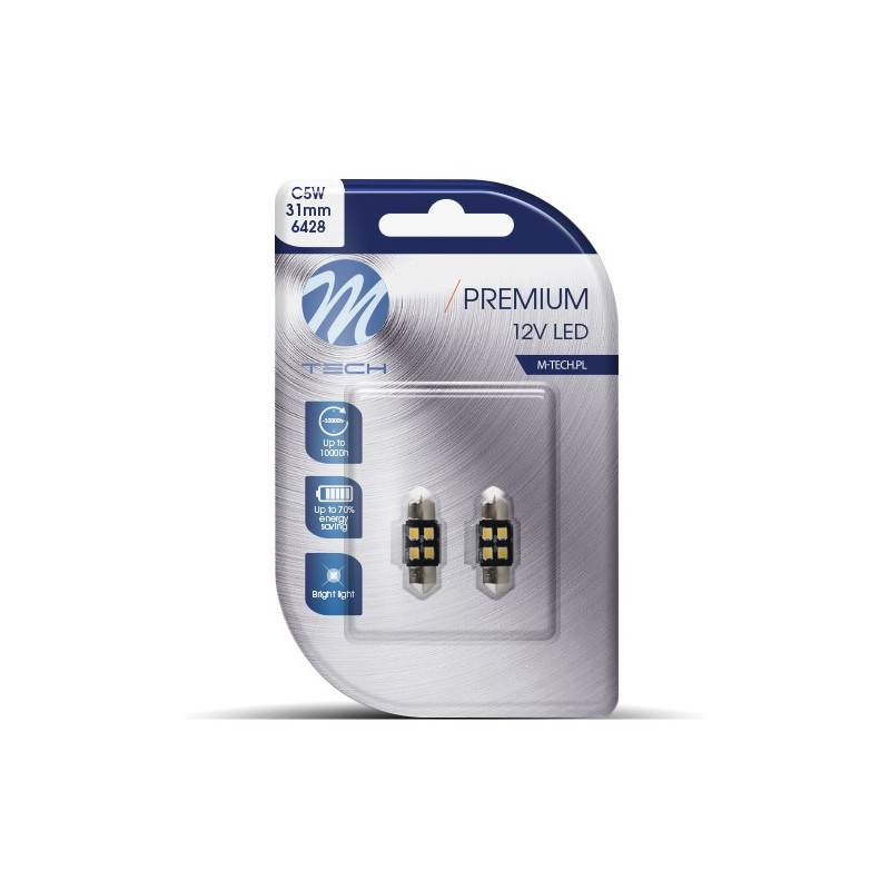 Blister 2x Diode LED L345 - C5W 31mm 4xSMD2835 CANBUS Weiß 12V Blister 2x Diode LED L345 - C5W 31mm 4xSMD2835 CANBUS Weiß 12V