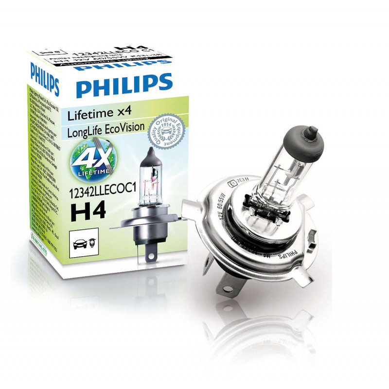 Philips H4 LongLife EcoVision 12V60/55W P43t-38 C1