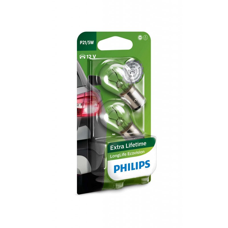 Philips P21/5W LongLife Ecovision 12V41050 BAY15d B2 Philips P21/5W LongLife Ecovision 12V41050 BAY15d B2