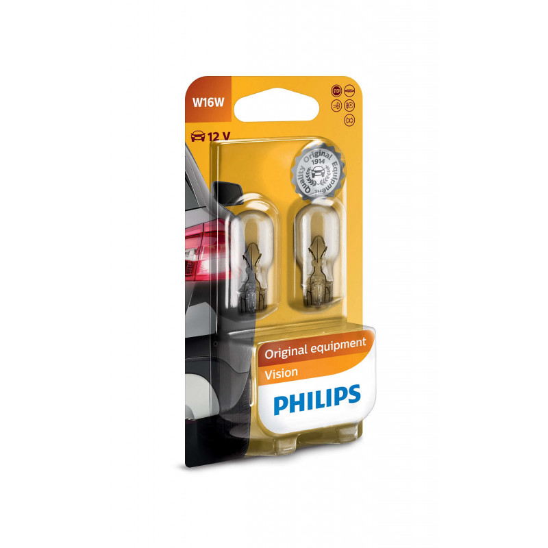 Philips W16W 12V W2,1x9,5d B2 Philips W16W 12V W2,1x9,5d B2