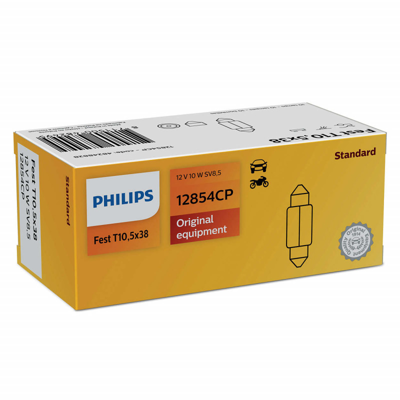 Philips Festoon T10,5x38 12V10W SV8,5 CP