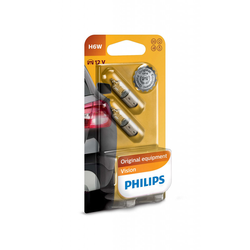 Philips H6W 12V6W BAX9s B2 Philips H6W 12V6W BAX9s B2