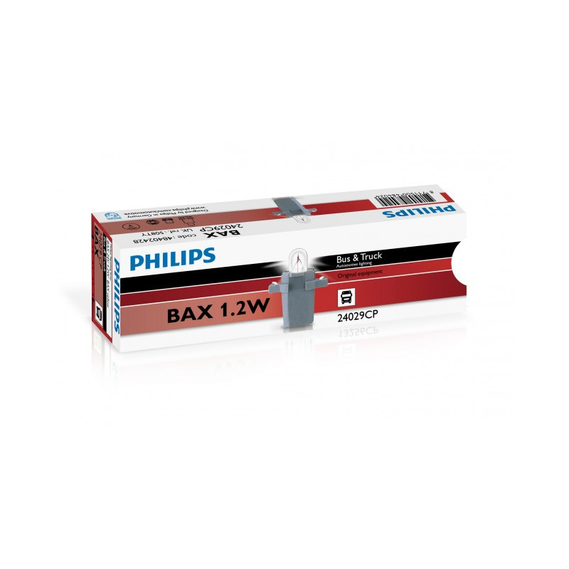 Philips Bax yellow 24V1.2W BAX8,5d/2 yellow CP Philips Bax yellow 24V1.2W BAX8,5d/2 yellow CP