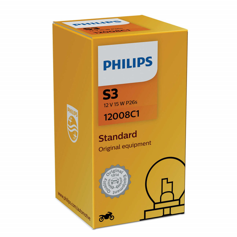 Philips S3 12V15W P26s C1