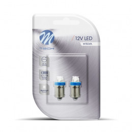 Blister 2x Diode LED L013 - BA9s 4LED 3mm Blau 12V