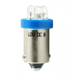 Blister 2x Diode LED L013 - BA9s 4LED 3mm Blau 12V
