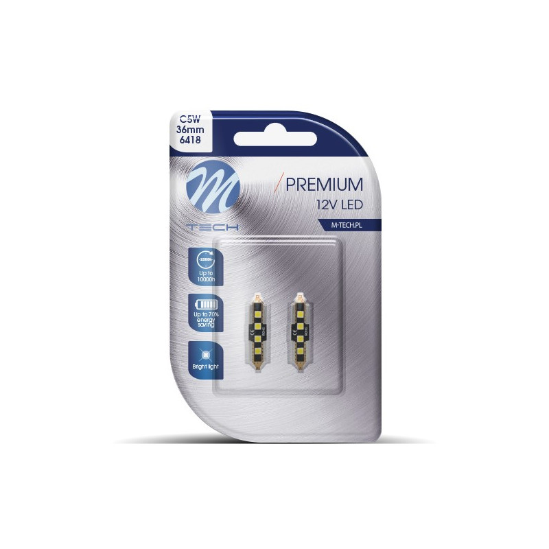 Blister 2x Diode LED L350 - C5W 36mm SMD3632 2W Samsung CANBUS Weiß 12V Blister 2x Diode LED L350 - C5W 36mm SMD3632 2W Samsung CANBUS Weiß 12V