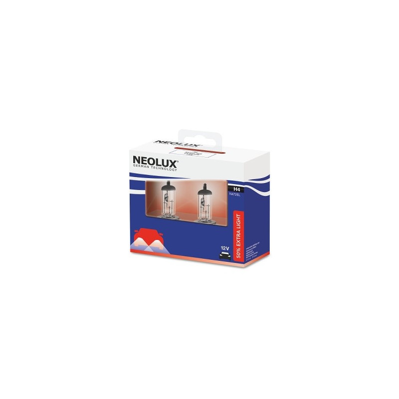 NEOLUX Extra Light +50% P43t 12V 60/55W H4 NEOLUX Extra Light +50% P43t 12V 60/55W H4