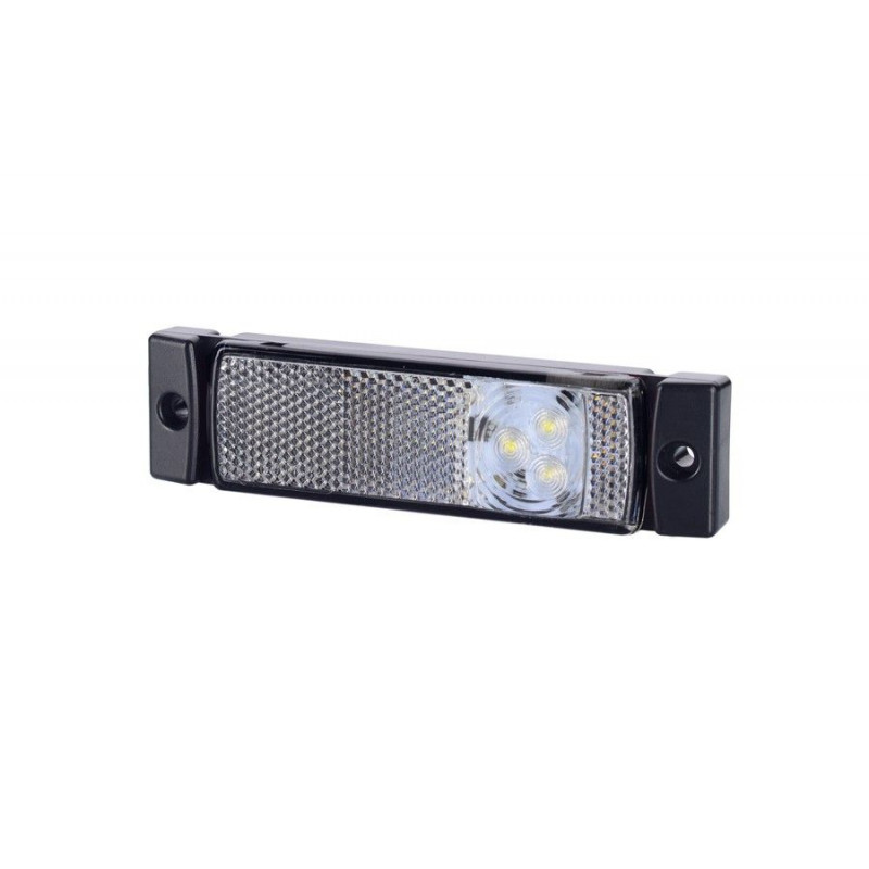 HORPOL LED Umrissleuchte - HOR41 LD127 weiÃŸ mit Reflektor12/24V ECE