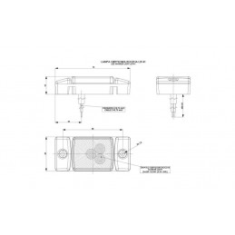 HORPOL LED Umrissleuchte - HOR40 LD141 orange 12/24V ECE