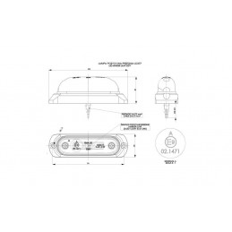 HORPOL LED Positionsleuchte - HOR32 LD370 weiÃŸ 12/24V ECE