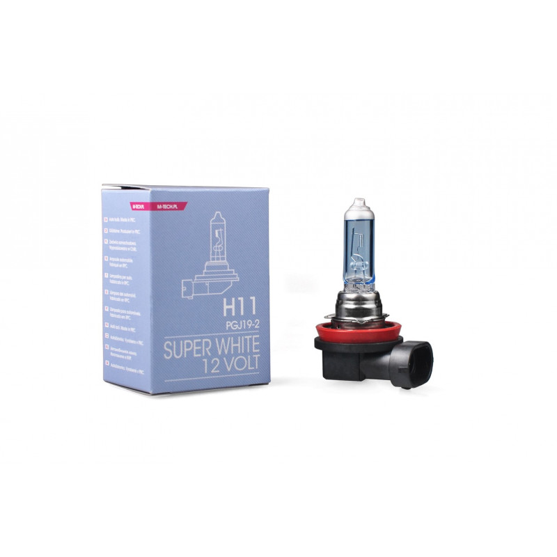 Halogenlampe M-TECH SuperWhite H11 PGJ19-2 55W 12V