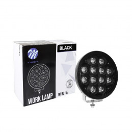 Driving Light - Black Series - Side Bracket - Round Black CREE 72W 9"