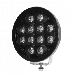 Driving light M-TECH schwarz SERIES 12x5W LED 12-48 V 72 W 9", round