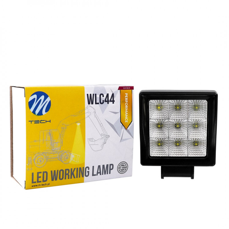 Lampa robocza - Square 9x5W CREE LED 45 W 10-32 V, flood, Performance Series
