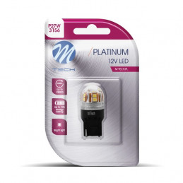 Blister M-TECH Platinum LB830Y-01B - P27W, 12-24 V 15x2835SMD, CANBUS, weiß