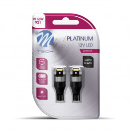 Blister M-TECH Platinum Limited schwarz LB841W-02B - T15 W16W, 12-24 V 2x LED-Lampe 4x3020SMD, CANBUS, weiß