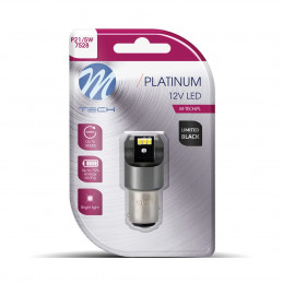 Blister M-TECH Platinum Limited schwarz LB843W-01B - P21/5 W, 12-24 V 6x3020SMD, CANBUS, weiß