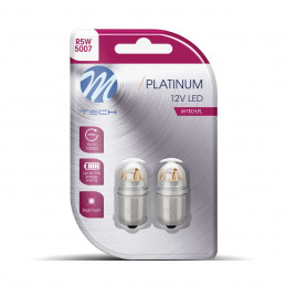 Blister M-TECH Platinum LB833W-02B - R5W, 12-24 V 5x2835SMD 1 W, CANBUS, weiß