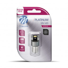 Blister M-TECH Platinum Limited schwarz LB842Y-01B - P21W, 12-24 V 6x3020SMD, CANBUS, Amber