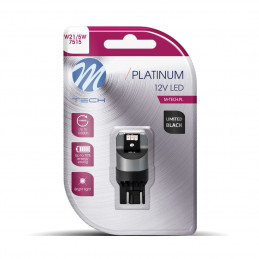 Blister M-TECH Platinum Limited schwarz LB845R-01B - T20 W21/5 W, 12-24 V 1x LED-Lampe 6x3020SMD, CANBUS, rot