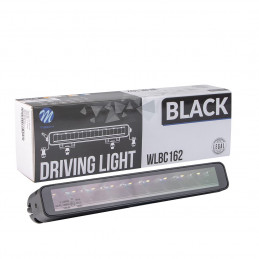 Driving light M-TECH schwarz SERIES 9x5W LED 12-48 V 45 W 11, 2", single row + dynamic position light - side bracket - WLBC172