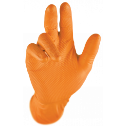 Grippaz Nitrile Fishscale 240mm 6mil 50pcs/box Orange Size XXL