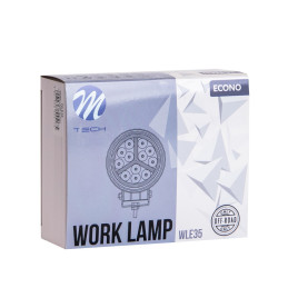 Lampa Robocza M-TECH ECONO WLE35 - 4" 47xSMD3030 - Round 54 W 12-30 V Combo