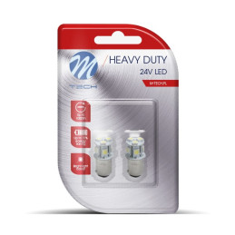 Blister 2x M-TECH HD LB989 BAY15d 24 V 8xSMD5050 weiß
